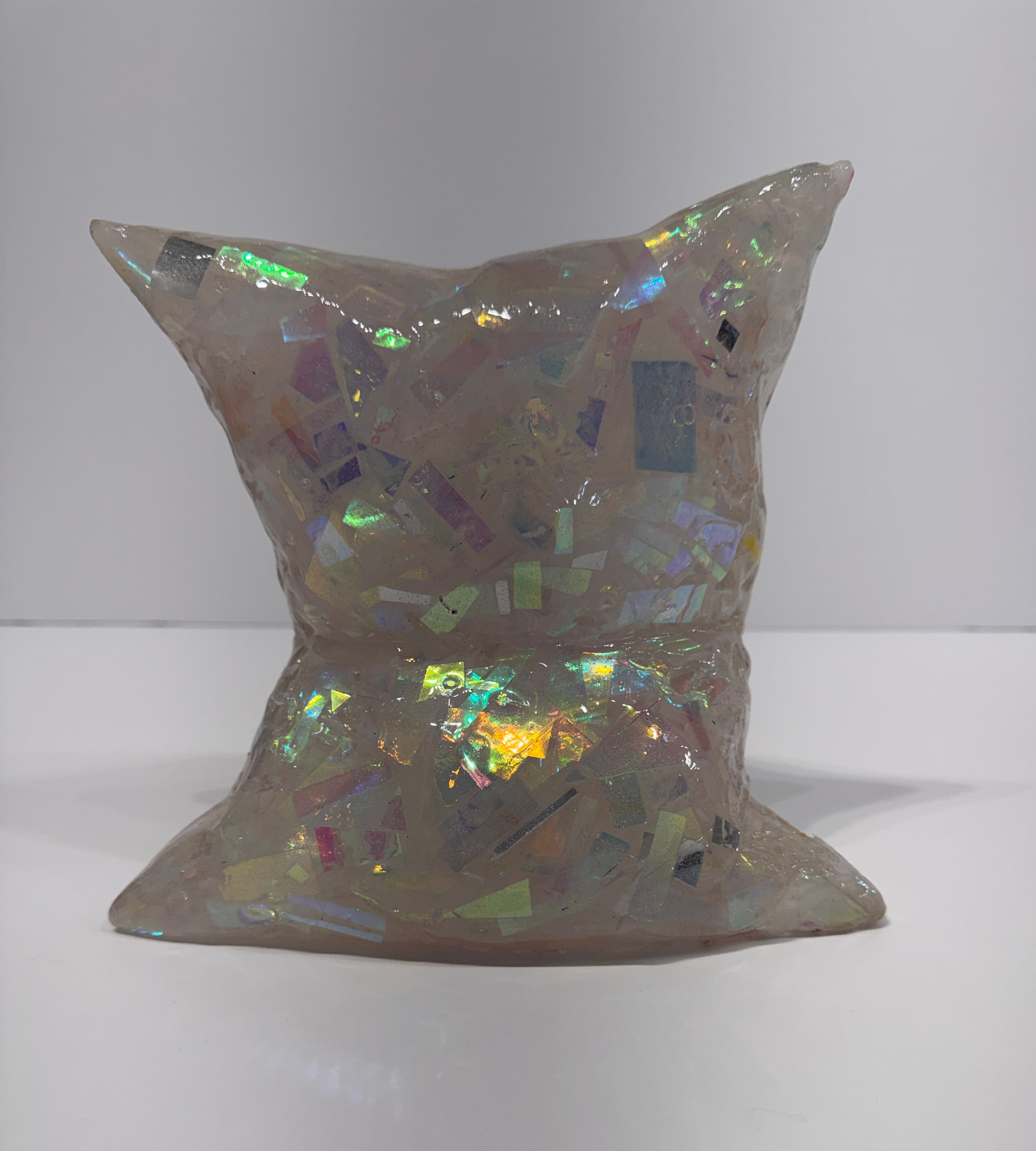 Holographic Resin Pillow