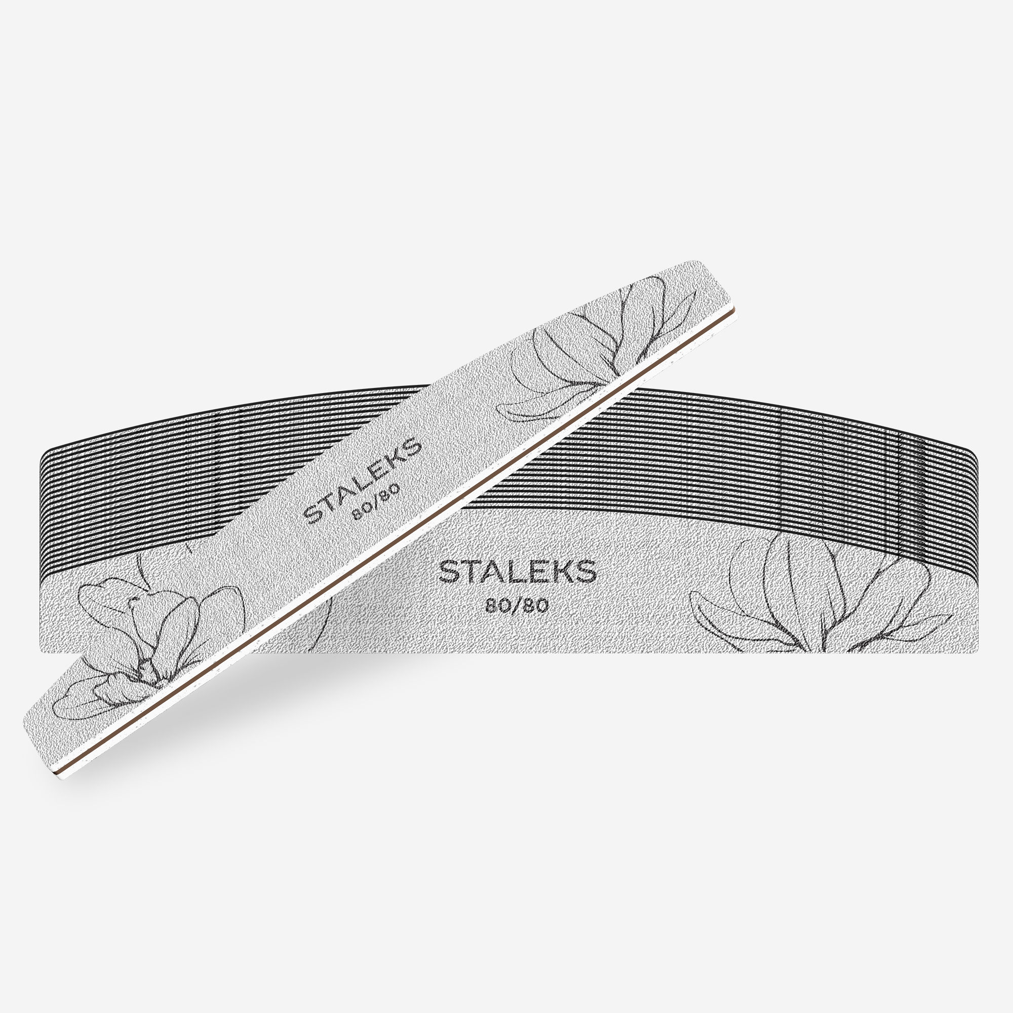 Staleks - Crescent Mineral Nail File - 80/80 ekstra grov grit, Smart 40 (25stk)
