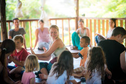 Yoga class in Thailand