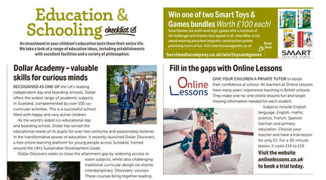 Online Lessons chosen for the The Sunday Times Magazine Education Checklist