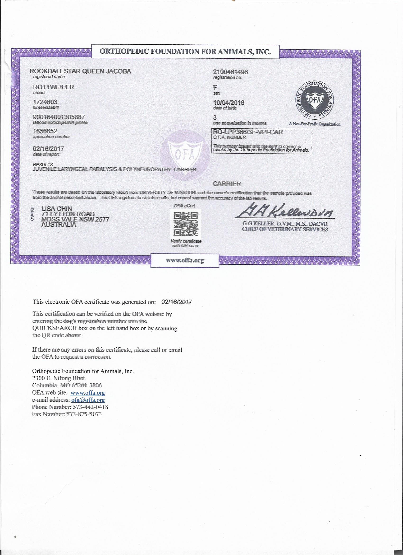 Jacoba JLPP 001