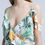 Thumbnail: White Midi Dress in Tropical Leaves