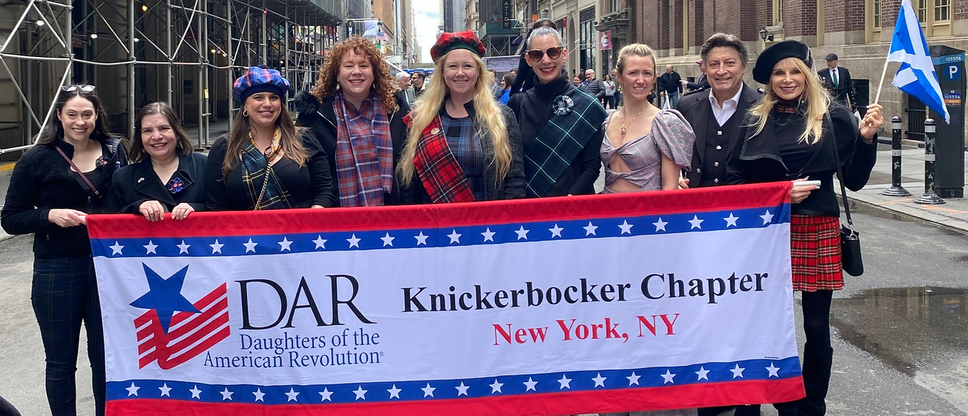 The Knickerbockers march in the Veteran's Day Parade