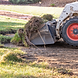 Image of a lawn being leveled.