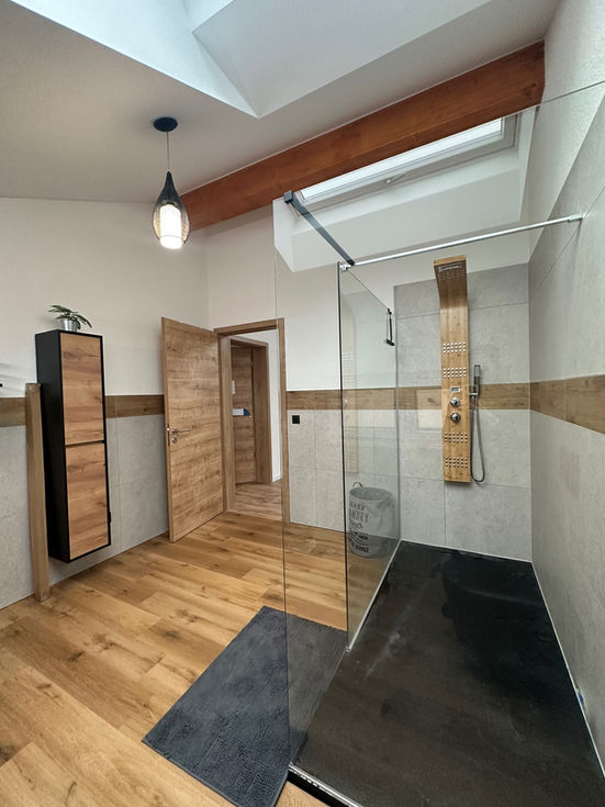 Salle de bain 
design intérieur maison ossature bois
ELK Suisse