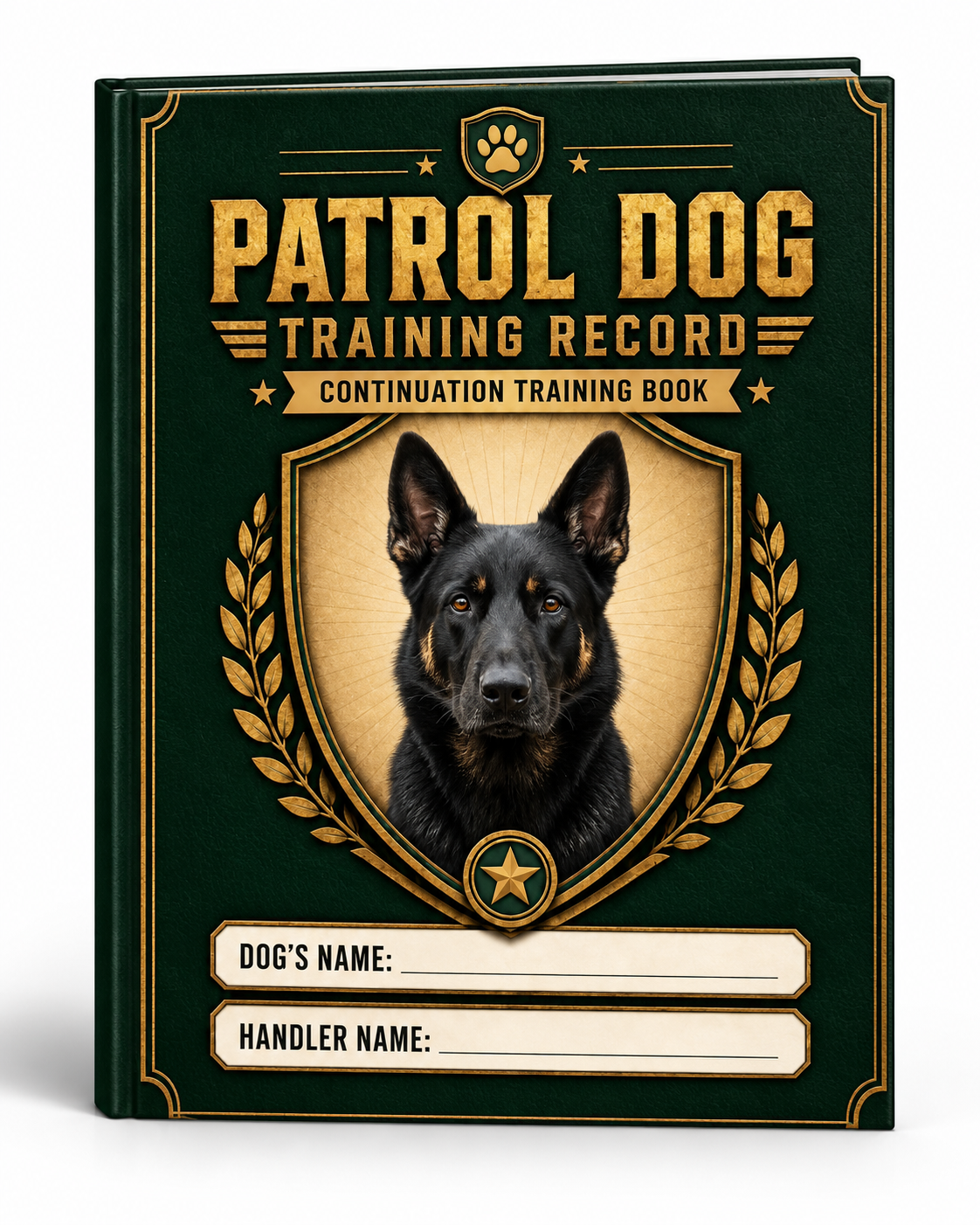 Patrol Dog Training Logbook