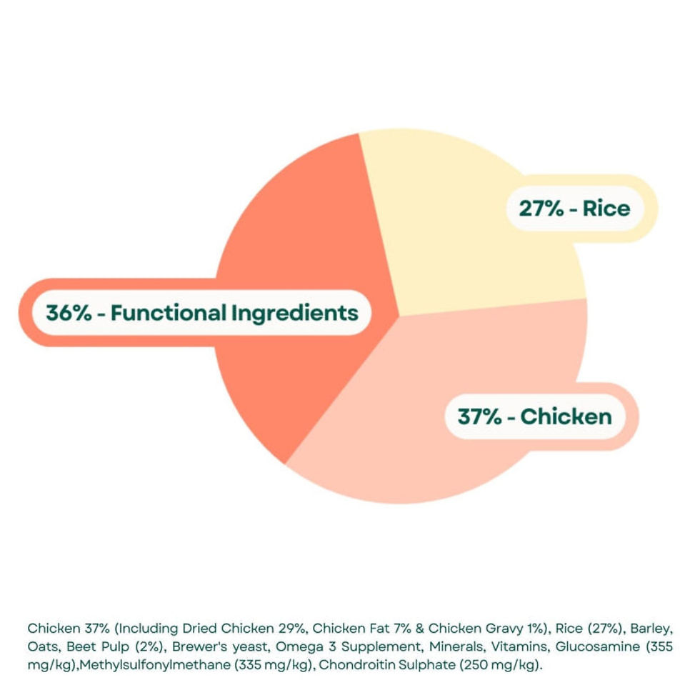 Large Breed Adult Chicken and Rice ingredients