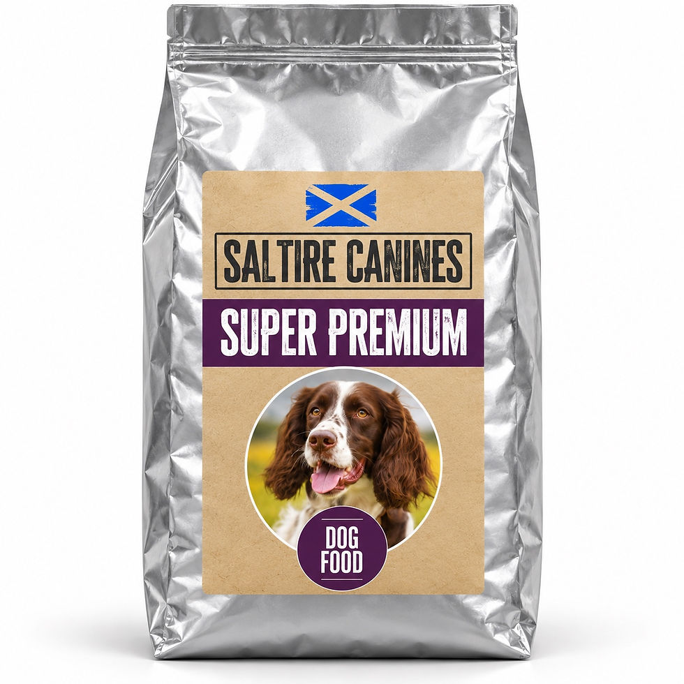 Saltire Canines Super Premium dog food bag