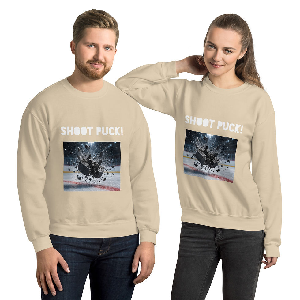 Thumbnail: Shoot Puck! Unisex Sweatshirt