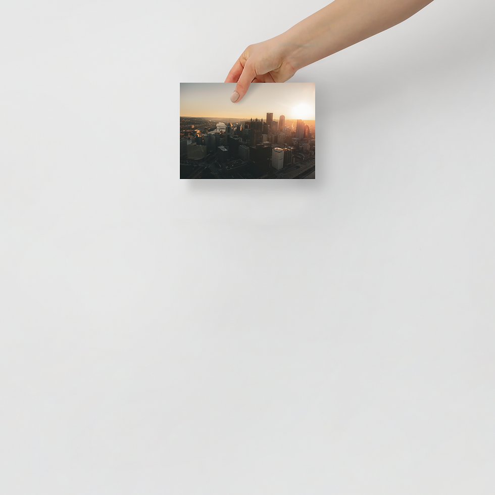 Thumbnail: Pittsburgh Skyline - Poster Print v4