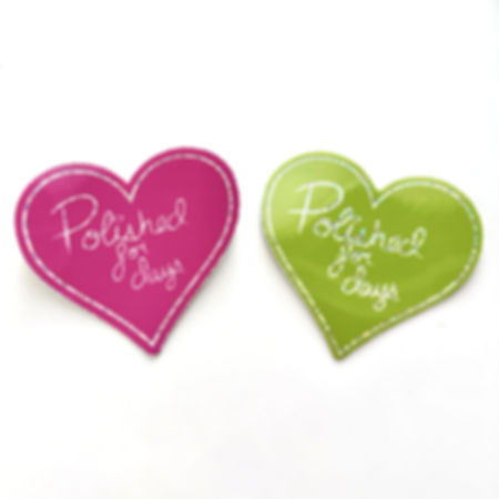 Neon Heart Holographic Stickers