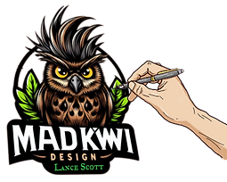 The MadKiwi Designs logo is a reflection of the brand’s bold and unique identity. It embodies the creative spirit and distinctive style of Lance Scott, the founder of MadKiwi Designs. key elements of the logo that make your brand incorporated