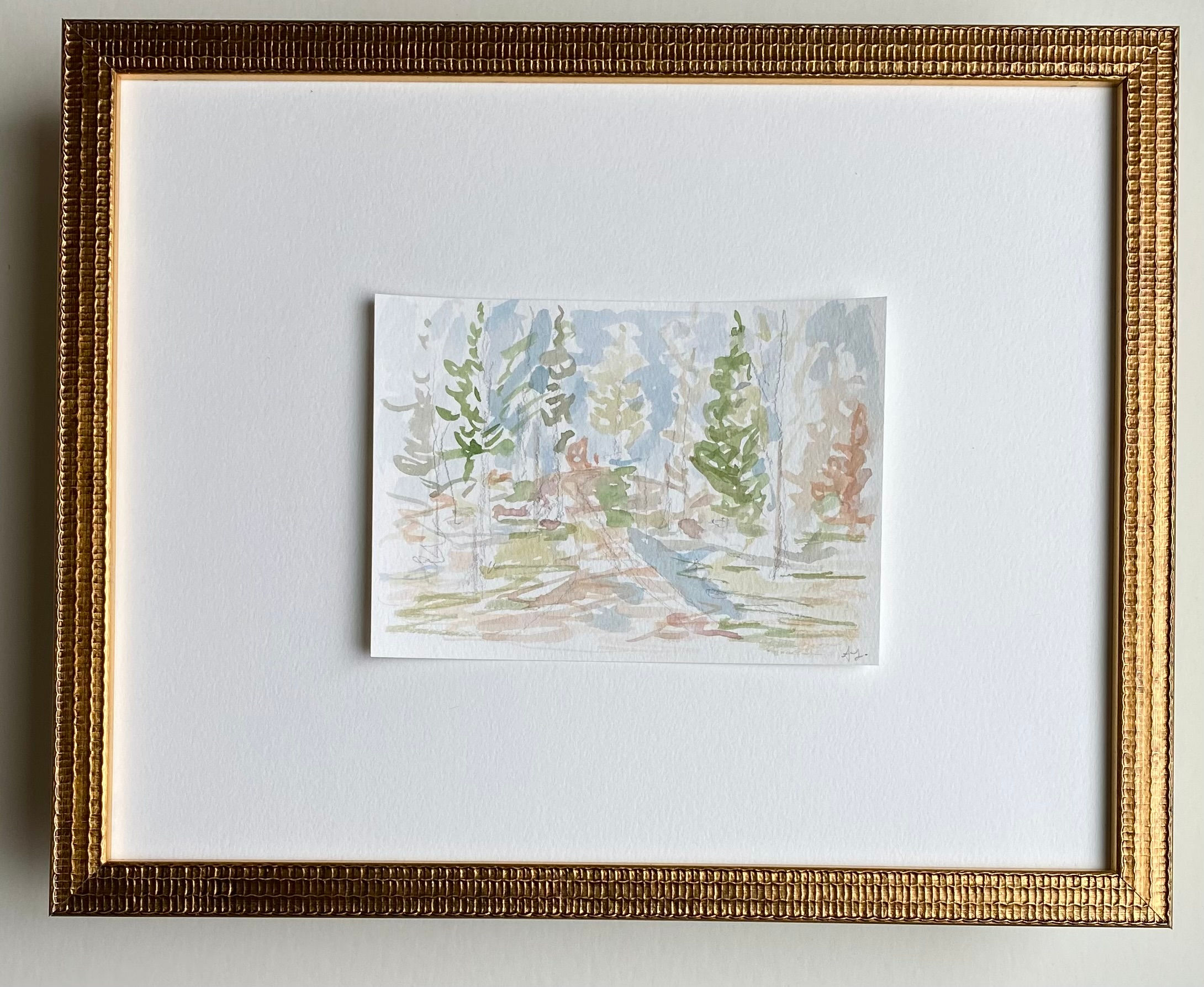 "Down the Path VI" - 5x7 - Paper