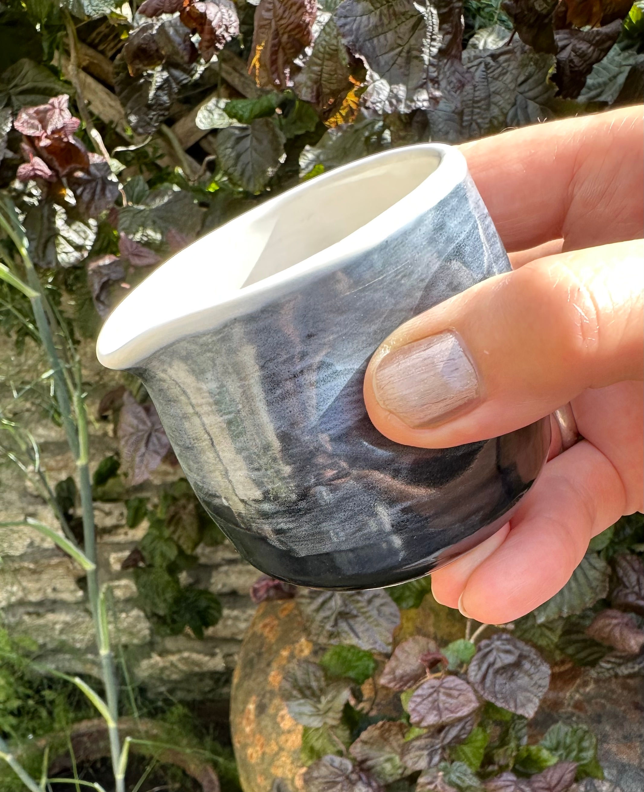 'Teesdale in the Mist' pinch grip jug