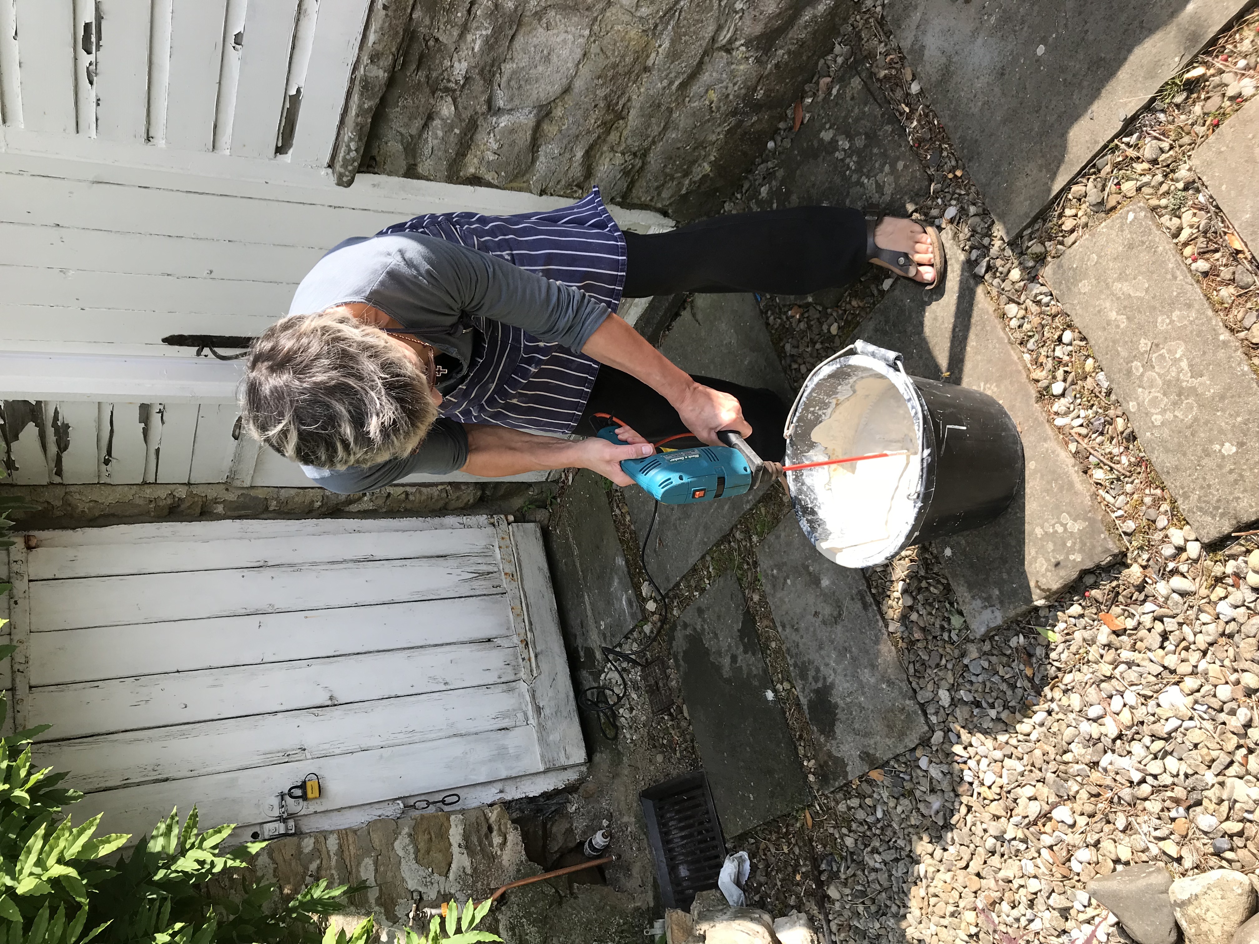blending the clay