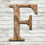 Thumbnail: Letter "F" Burned Wood Cutout