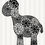 Thumbnail: Baby Floral Giraffe Wood Cutout