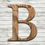 Thumbnail: Letter "B" Burned Wood Cutout
