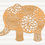 Thumbnail: Baby Floral Elephant Wood Cutout