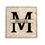 Thumbnail: Travertine Tile Coasters- Classic Monogram