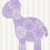 Thumbnail: Baby Floral Giraffe Wood Cutout