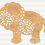 Thumbnail: Baby Floral Lion Wood Cutout