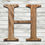 Thumbnail: Letter "H" Burned Wood Cutout