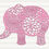 Thumbnail: Baby Floral Elephant Wood Cutout