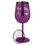 Thumbnail: "Holiday Cheers" Metal Wine Glass