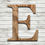 Thumbnail: Letter "E" Burned Wood Cutout