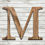 Thumbnail: Letter "M" Burned Wood Cutout