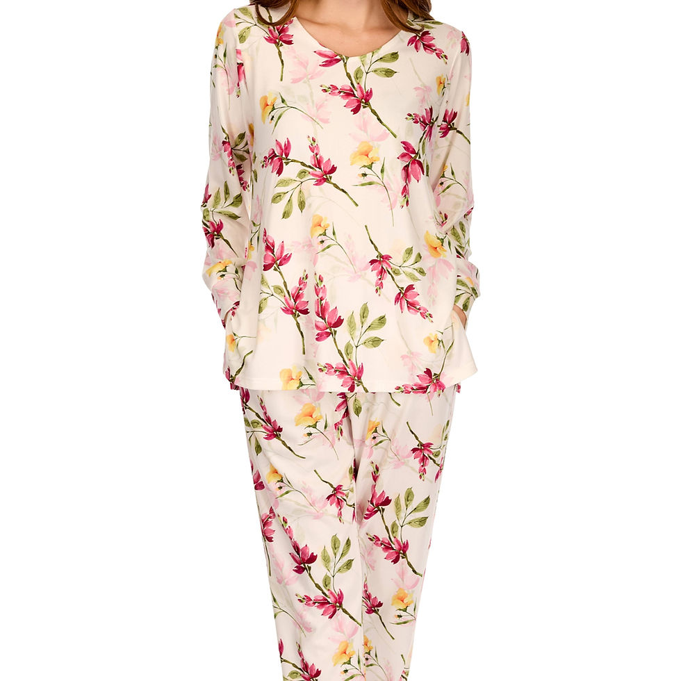 Thumbnail: La Marquise Floral Long Sleeve Pyjama Set