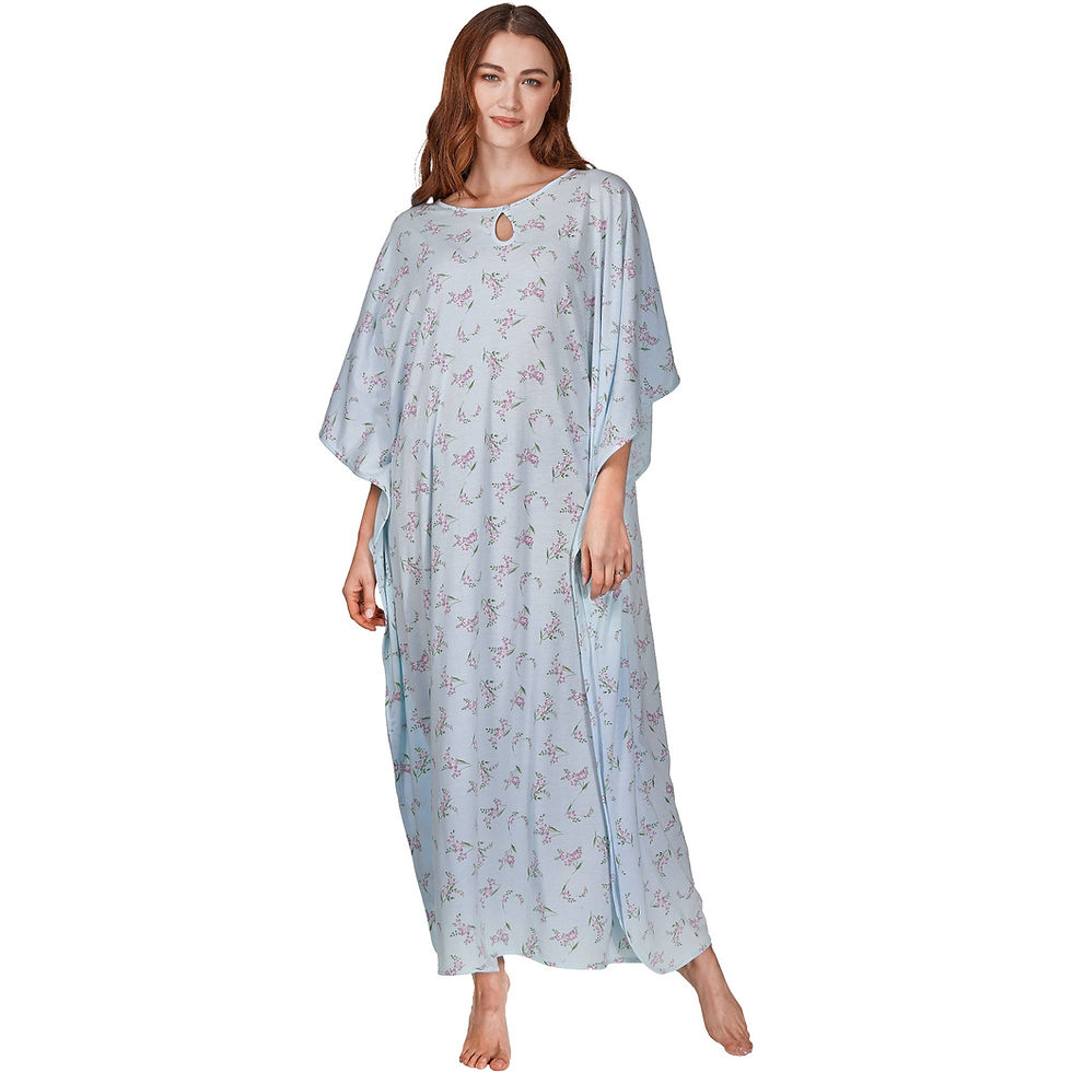 Thumbnail: La Marquise Primrose in Bloom Kaftan - One Size (UK 12-26)