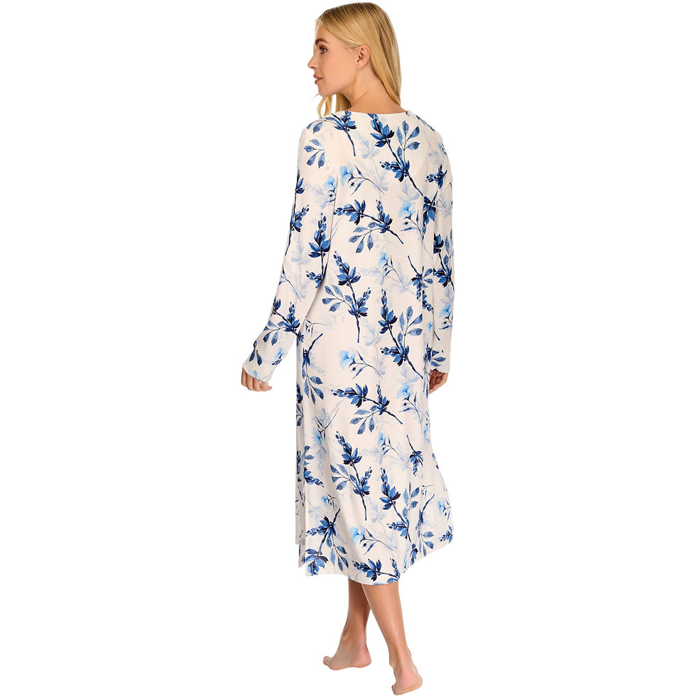 Thumbnail: La Marquise Floral Long Sleeve Nightdress
