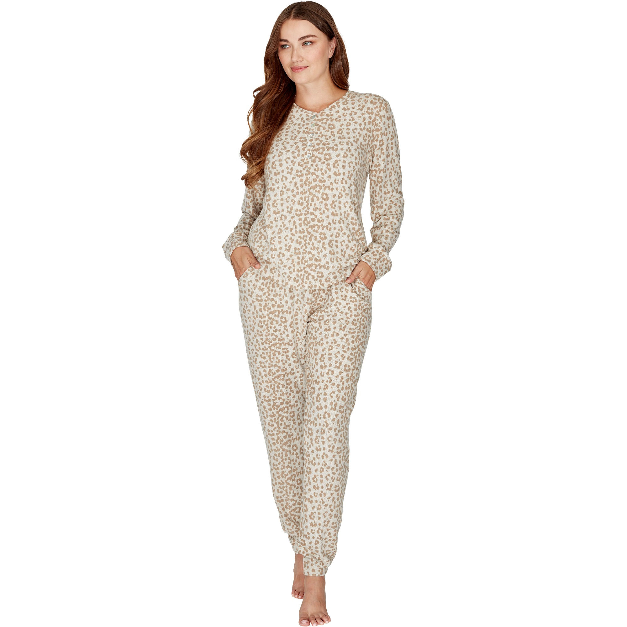 Wysteria Lane Cloudknit® Soft Stretch Long Sleeve Pyjama Set
