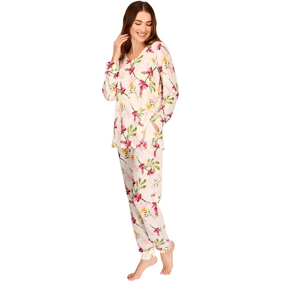 Thumbnail: La Marquise Floral Long Sleeve Pyjama Set