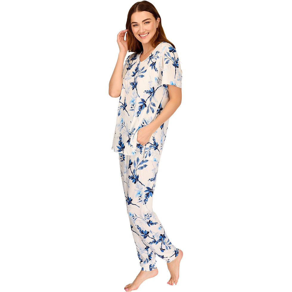 Thumbnail: La Marquise Floral Short Sleeve Pyjama Set