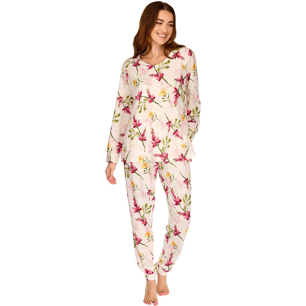 Thumbnail: La Marquise Floral Long Sleeve Pyjama Set