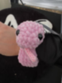 Crocet snap/slap snake bracelets