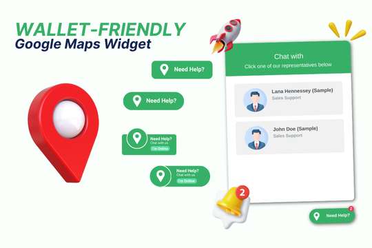 Google Maps Button: Ichonic banner