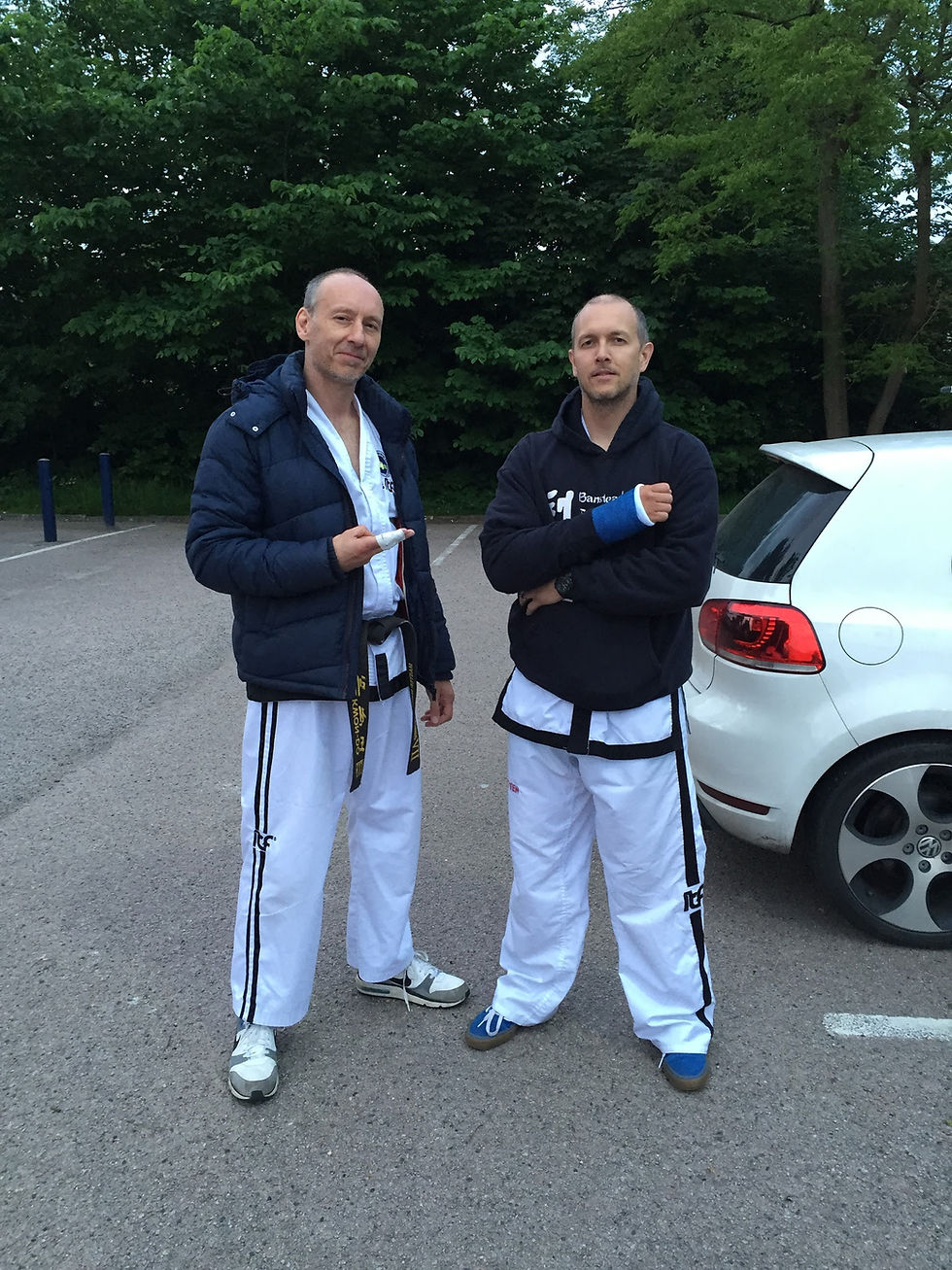 Master Russell Dennis 8th Degree blackbelt and James Davis 5th Degree blackbelt