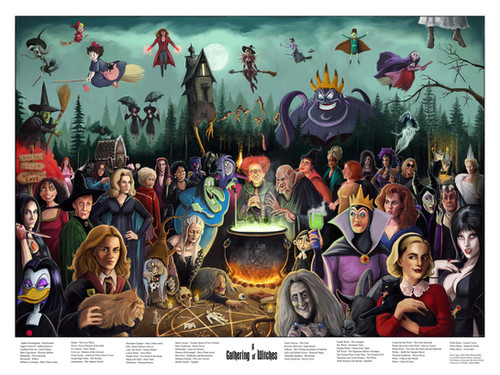 Witches' Gathering Print 19.5 x 27cm main image 0