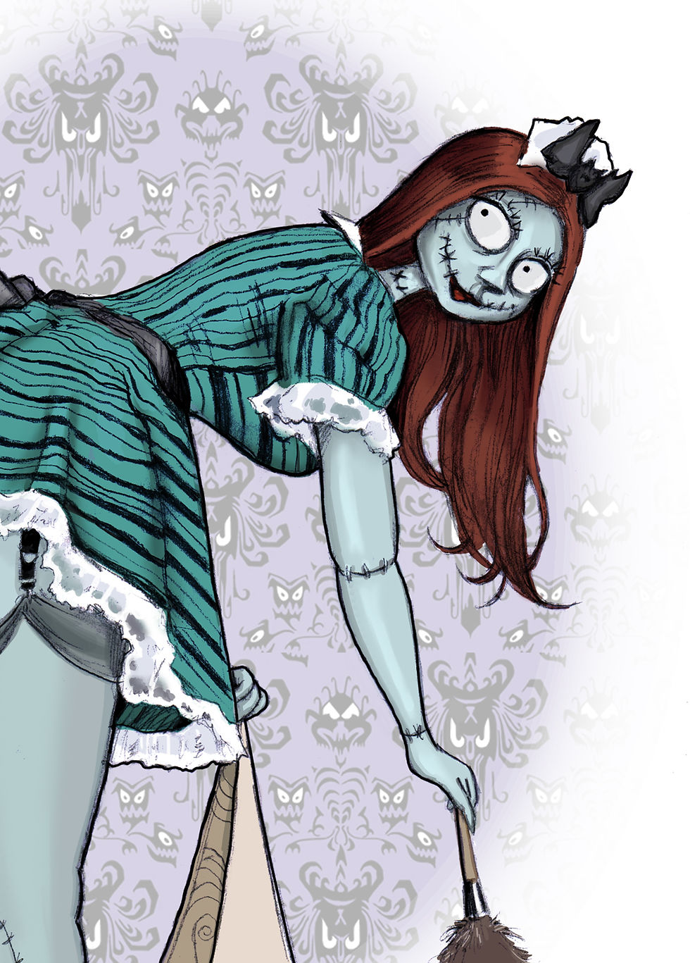 Thumbnail: Sally Maid pinup print