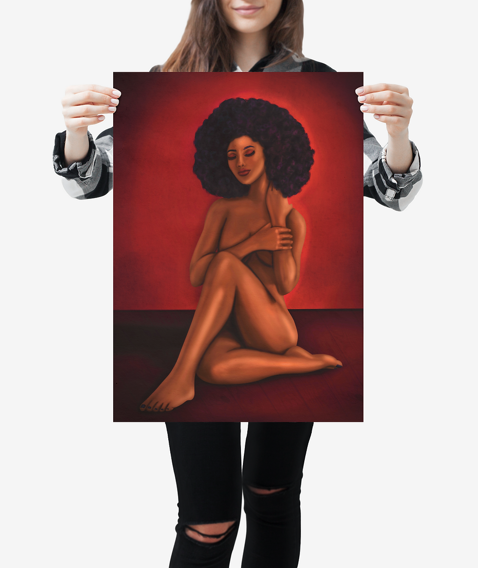 Thumbnail: Scarlet Embrace, Digital Art Print, 2022