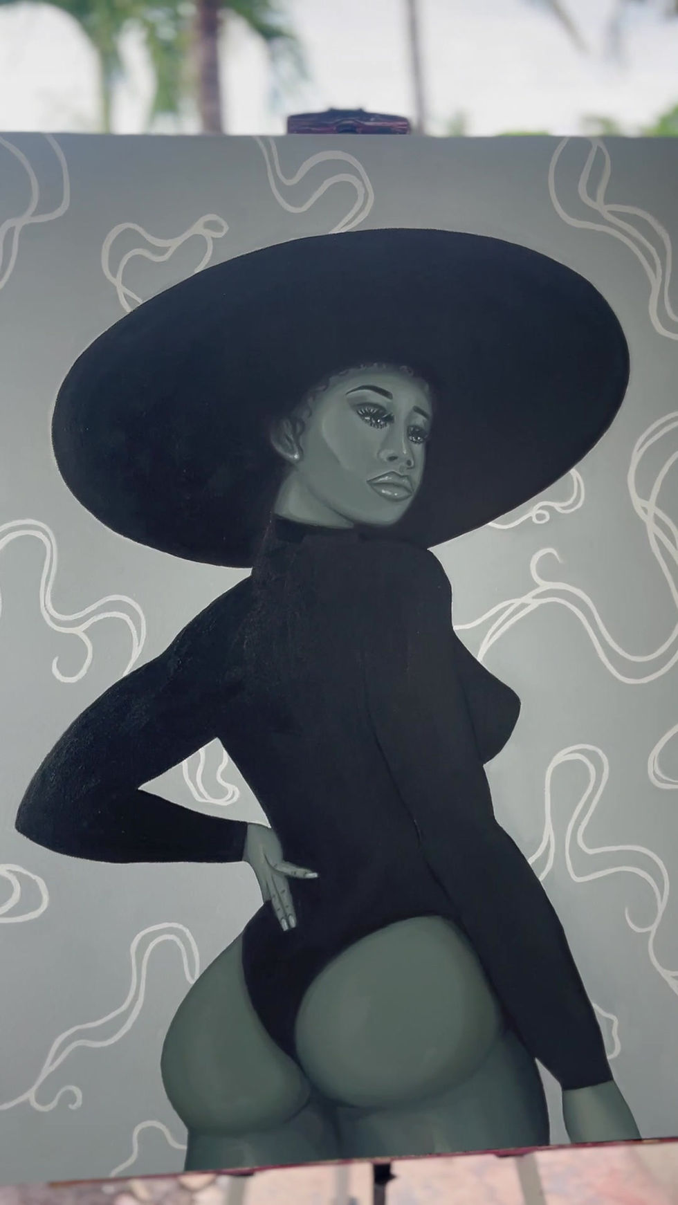 Thumbnail: Shady Business, Oil Painting, 2023