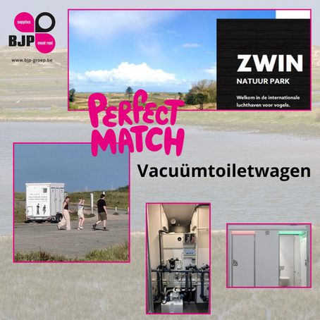 Vacuümtoiletwagen zonder afvoer en toevoer huren? Het Zwin Perfecte Match