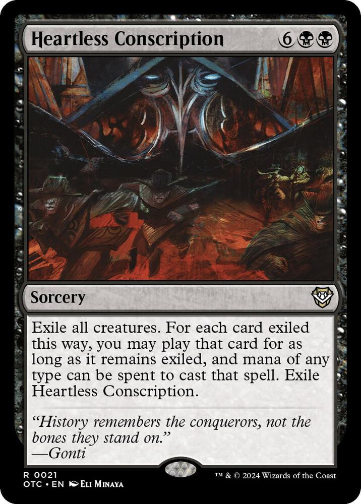 Heartless Conscription #21 Magic OTC