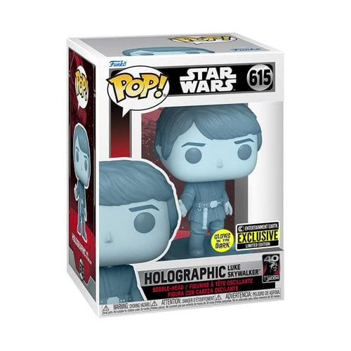 Star Wars Funko POP! Holographic Luke Skywalker #615