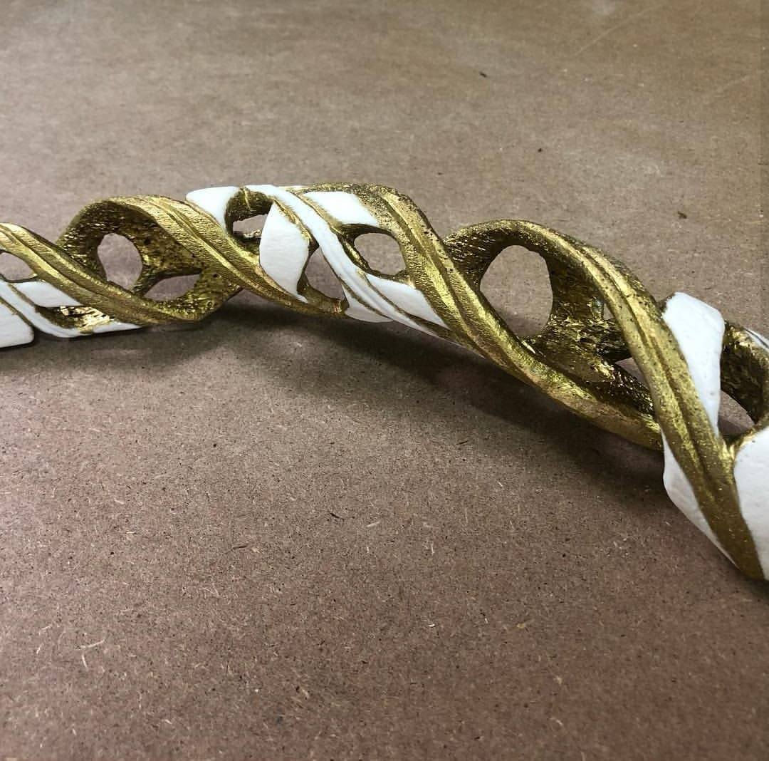 Carved Nyala horn core