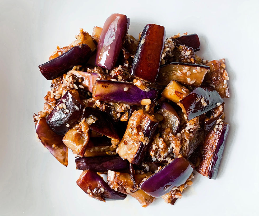 Chinese chili eggplants (vegan)